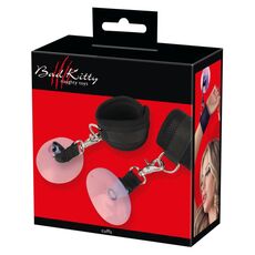 Catuse Bad Kitty, cu închidere cu velcro și ventuze și carabiniere pentru jocuri de bondage