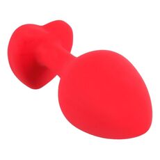 Dop anal You2Toys, silicon, decorativ cu inima, transparent - [7,9cm x 3,5cm]