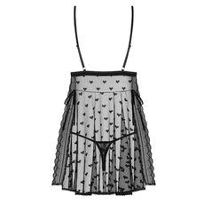 Set Babydoll si Bikini Obsessive Heartia - Negru