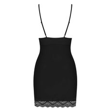 Set Camasa De Noapte Si Chilot Diyosa Obsessive - Negru - detaliu finisaj