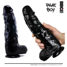 Dildo XXL, Icon Brands "Big Black Giant" 25 cm - Negru