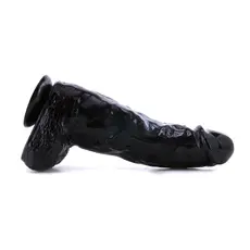 Dildo XXL, Icon Brands "Big Black Giant" 25 cm - Negru