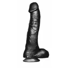 Dildo XXL, Icon Brands "Falcon Big Black Cock Twizted" 30,5 cm - Negru