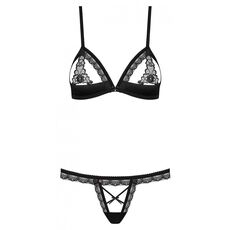 Set Lenjerie Intima Obsessive Jaylen - Negru
