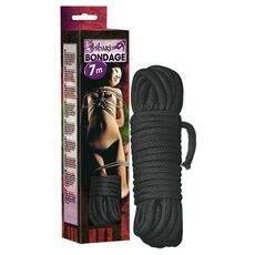 Sfoara Bondage Shibari "Jaqpanese Rope" 7 Metri - Negru
