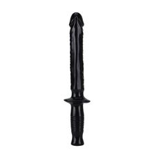 Dildo Realistic Negru model sabie, Get Real, Dong The Manhandler, dildo XXL 38 cm