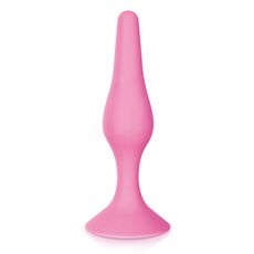 Plug Anal cu Ventuză Negru, Glamy, 11,5 cm, roz, (S)