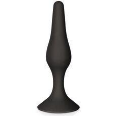 Plug Anal cu Ventuză Negru, Glamy, 15 cm, negru, (L)