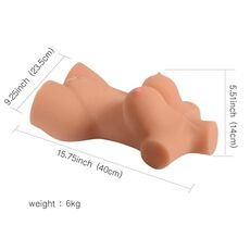 Papusa Femeie silicon 3D, Busty Lady Half Body Sex Doll, 5,9 Kg
