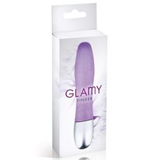 Vibrator Finger Glamy, Violet, [11cm x 2cm] - vedere frontala