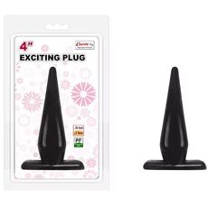 Dop anal Charmly Toy Exciting, 10 cm, Negru