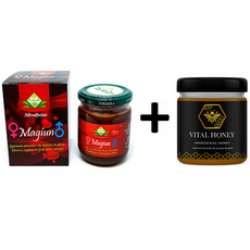 Pachet Magiun Afrodisiac Themra – Magiun Turcesc Natural pentru Potență și Energie, Borcan 240 gr.+ Miere Afrodisiaca Vital Honey – Borcan 240g