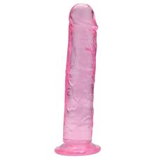 Dildo Loving Joy, cu ventuza, roz, 16 cm