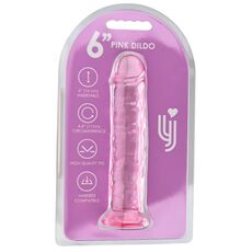 Dildo Loving Joy, cu ventuza, roz, 16 cm