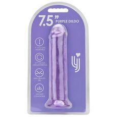 Dildo Loving Joy, cu ventuza, violet, 19 cm
