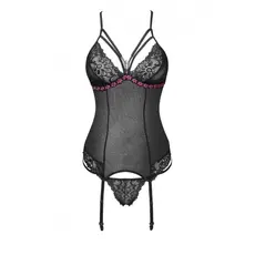 Set lenjerie sex corset sexy si chiloti, Livia Corsetti, Roxelani
