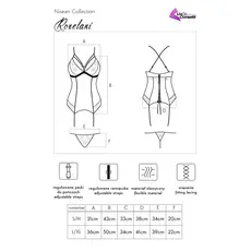 Set lenjerie sex corset sexy si chiloti, Livia Corsetti, Roxelani