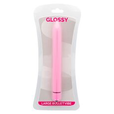 Vibrator Glossy Thin Vibe Deep Roz, 16,5 cm - culoare si material