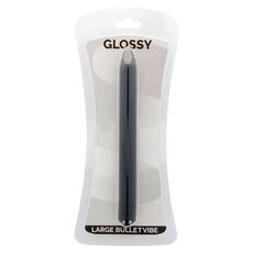 Vibrator Glossy Thin Vibe Deep Negru, 16,5 cm - culoare si material