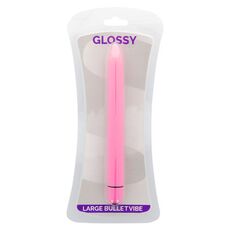 Vibrator Glossy Thin Vibe Deep Roze Lucios - culoare si material