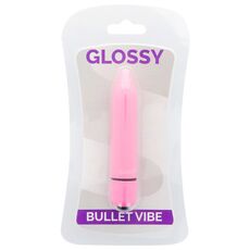 Vibrator Glossy Thin Vibe Deep Roze Lucios - culoare si material