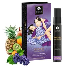 Shunga Oral Spray, Waves of Pleasure, aroma Fructe Exotice, 20 ml