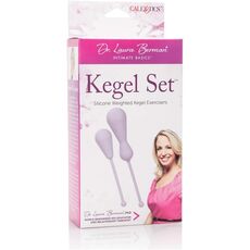 Set bile silicon CalExotics, Weighted pentru Exercitii Kegel - Purple, 0.37 kg