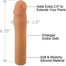 Prelungitor Penis, Pipedream Toys Real Feel Penis Extension, 17 cm [+6cm]