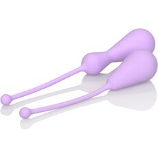 Set bile silicon CalExotics, Weighted pentru Exercitii Kegel - Purple, 0.37 kg