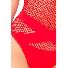 Body Pink Lipstick, X-Rated Seamless Bodysuit - Rosu, S-L