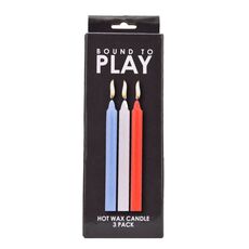 Set 3 Lumanari Ceara Rece Bound to Play, Hot Wax Candles