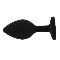 ​Dop anal din silicon Toosh, mic, negru, 7,4 cm, Small