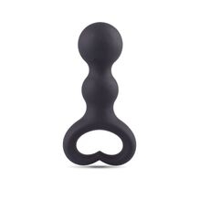 Plug anal Heart Clip Tip, Toyz4Lovers, Negru