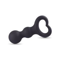 Plug anal Heart Clip Tip, Toyz4Lovers, Negru