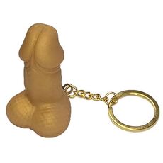 Diverty Sex - Breloc de cauciuc forma Fluier penis auriu