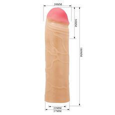 Prelungitor Penis Realistic, Pretty Love, Chane 2" [+5 cm]