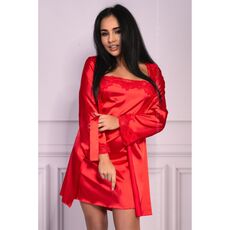 Set Camasa si Halat Jacqueline Red LC 90249 Livia Corsetti - Rosu