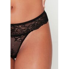 Tanga Dantelat LingaDore - Negru