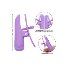Cleme Sfarcuri cu Vibratii California Exotics "Nipplettes" - Violet##