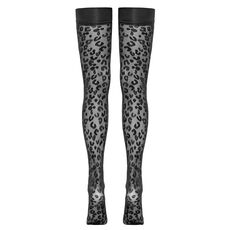 Ciorapi cu Banda si Model Cottelli LEGWARE - Negru