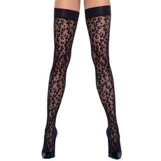 Ciorapi cu Banda si Model Cottelli LEGWARE - Negru