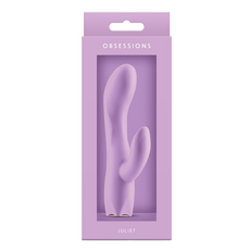 Vibrator Iepuras Obsession Juliet - Light Purple - dimensiuni complete