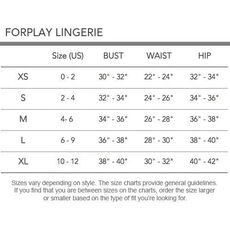 Set Lenjerie Intima Forplay Sheer Romance - Negru