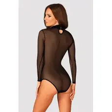 Body Sexy Transparent Obsessive B136 - Negru - detaliu design