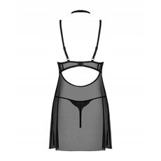BabyDoll și Tanga Elizenes Obsessive - Negru