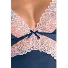 Set Cămasa de Noapte si Bikini Selina Cashmir - Albastru