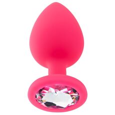 ​Dop anal din silicon Toosh, mare, roz, 9,4 cm, Large