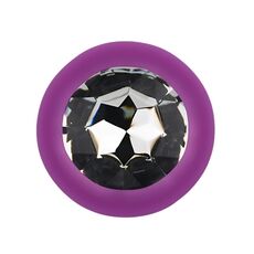 ​Dop anal din silicon Toosh, mic, violet, 7,4 cm, Small