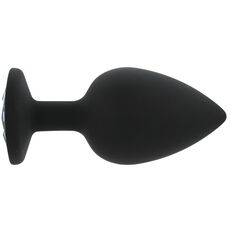 ​Dop anal din silicon Toosh, mare, negru, 9,4 cm, Large