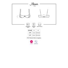 Sutien Obsessive Miamor Half Bra Jumate Cupa - Negru